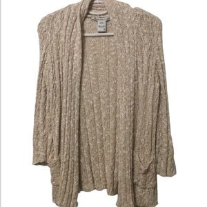 American Rag Cream & Eggshell Cardigan Size Small